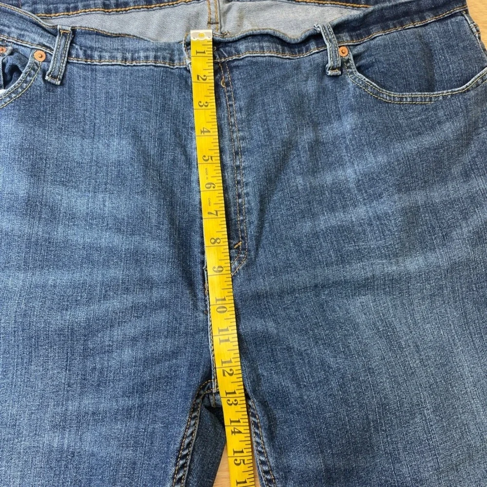 Levis 559 Relaxed Straight Jeans Mens 44x32 Medium Wash‎ Blue Denim Pants
